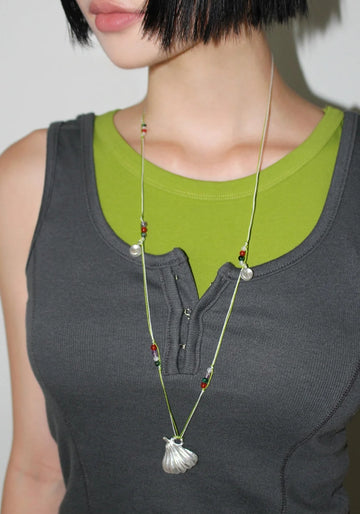 PUMPKIN BEADS NECKLACE